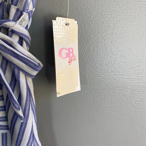 Gianni Bini Girl's Striped Linen Pocket Dress Size 4 - Picture 5 of 10